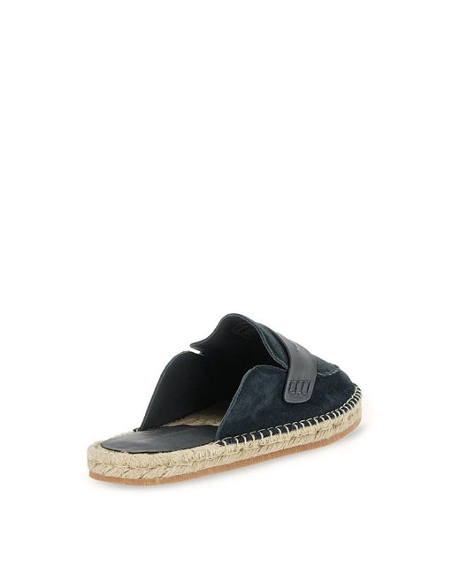 Paul & Shark Blue Taormina Suede Mules for men
