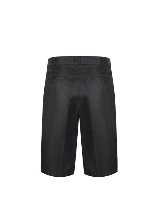 Valentino Gray Tab Logo Shorts for men