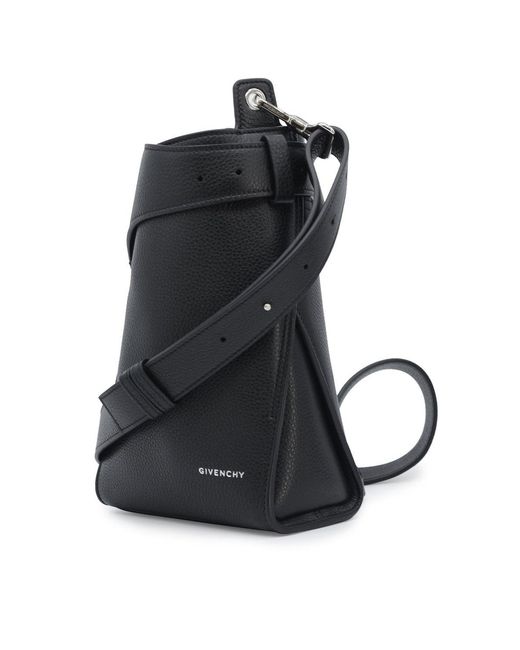 Givenchy Black Leather Belted Bag for men