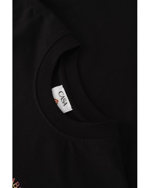 Casablanca Black Hermons Mirage Arch Classic T-shirt for men