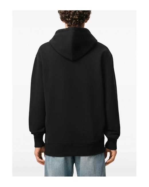 AMI Black Loopback Jersey Adc Hoodie for men