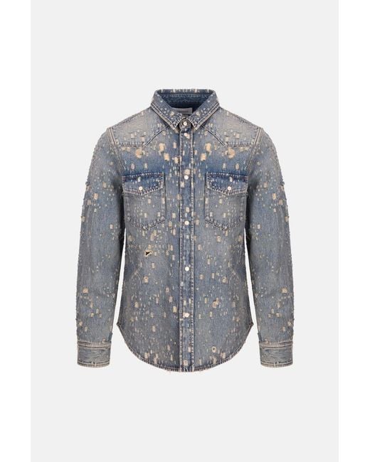 McQueen Blue Denim Shirt for men