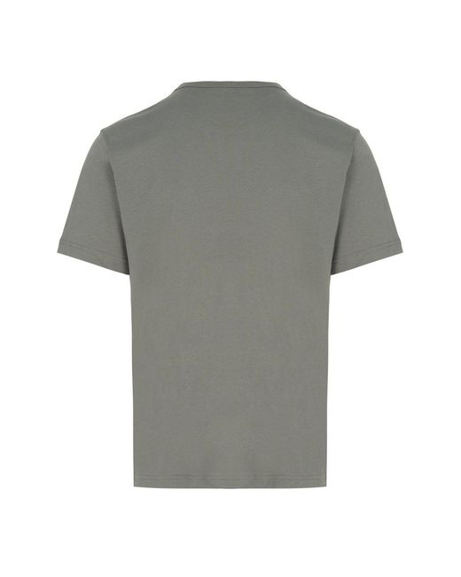 Belstaff Gray Patch Logo T Shirt for men