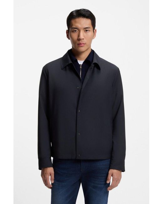 Boss Blue P Carper Coach Jacket for men