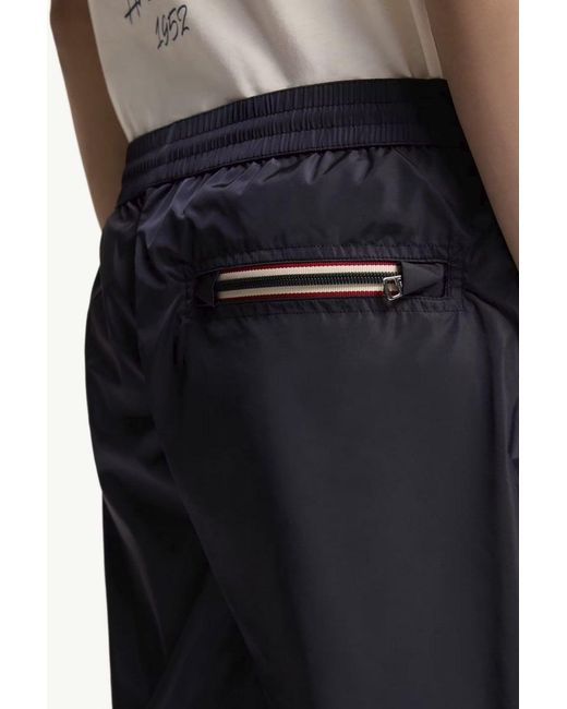 Moncler Blue Archive Logo Swimshorts for men