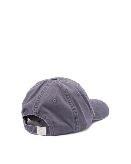 Stone Island Purple S0106 Canvas Cap for men
