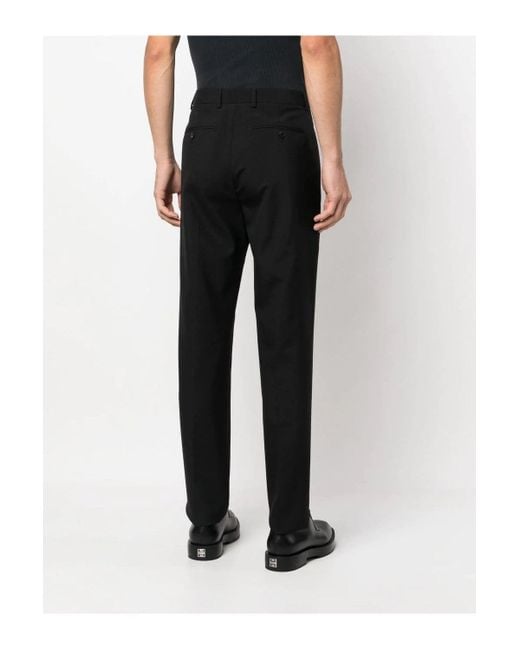 Valentino Black Tailoring Wool Trousers for men
