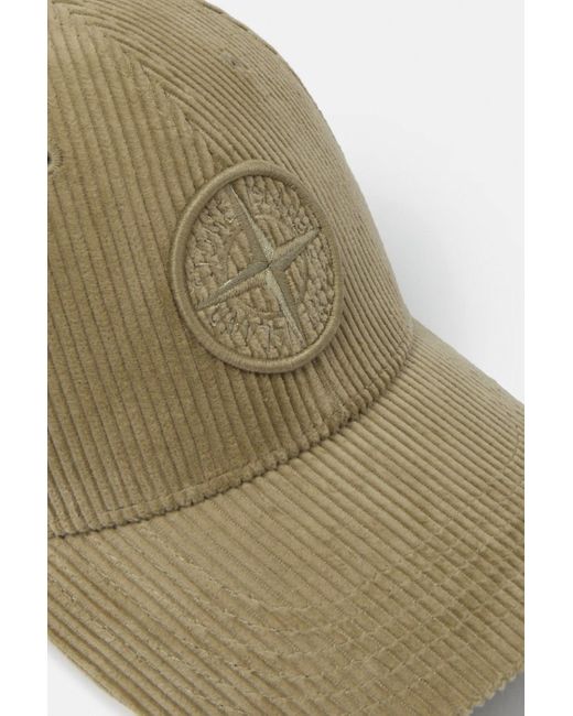 Stone Island Multicolor Corduroy Compass Cap for men