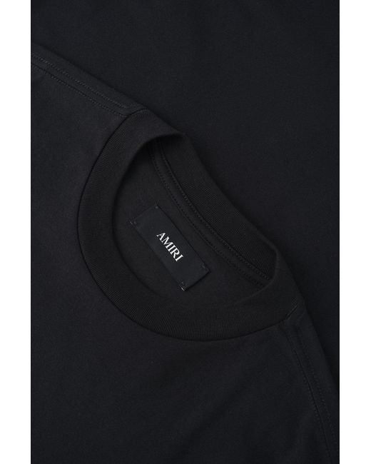 Amiri Black Cryst Script Logo Lj Skate Tee for men