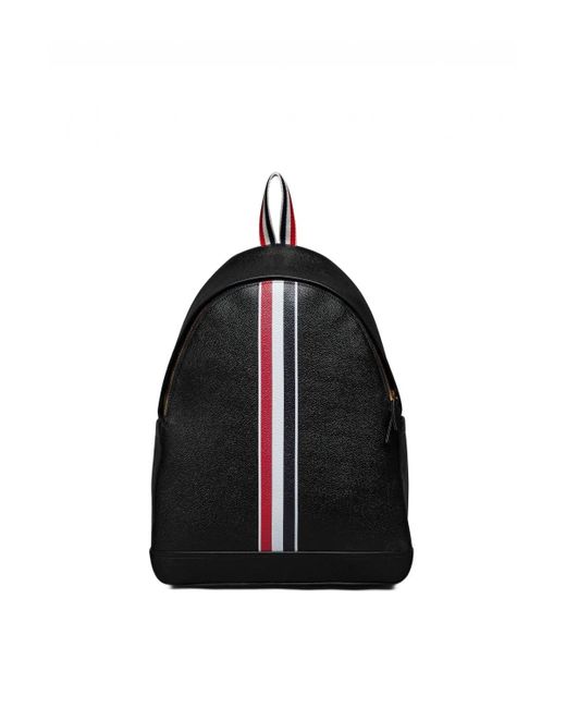 Thom Browne Black Multi Pocket Backpack for men