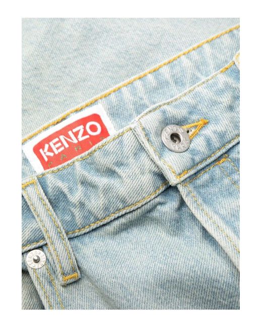 KENZO Gray Medium Stone Bara Slim Jeans for men