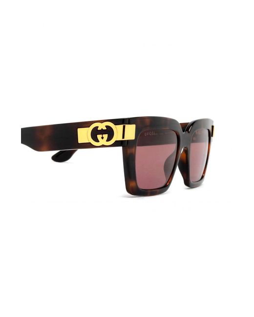 Gucci Brown GG Interlocking Logo Sunglasses