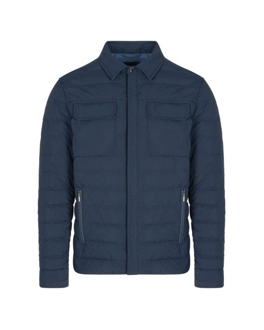 Paul & Shark Blue Typhoon Platinum Overshirt for men