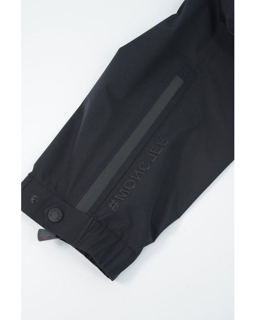 Moncler Black Cuffed Tech Trousers for men
