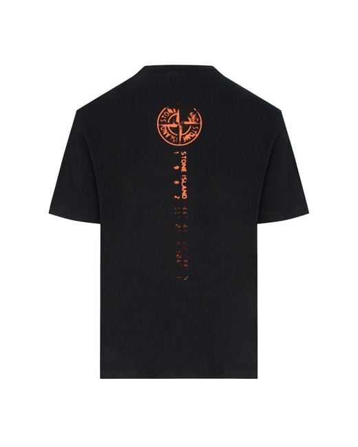 Stone Island Black Compass 2100001 T Shirt for men
