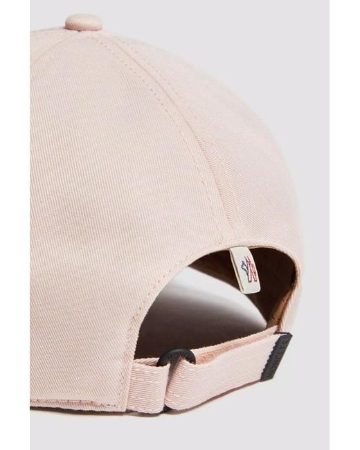 Moncler Grenoble Branding Canvas Cap Colour: Pink