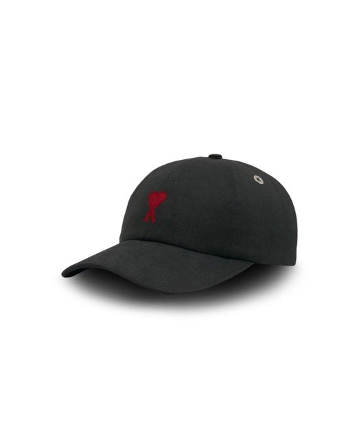 AMI Black Red Adc Embroidery Cap