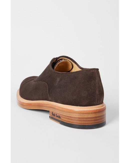 Paul Smith Brown Balthazar Suede Shoes for men