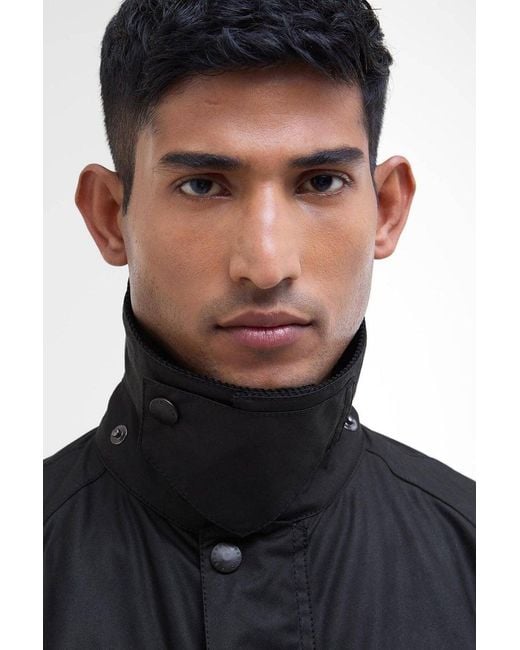 Barbour Black Ashby Wax Jacket for men