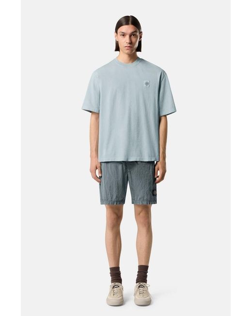 Stone Island Blue Patch Logo 2100030 T Shirt for men
