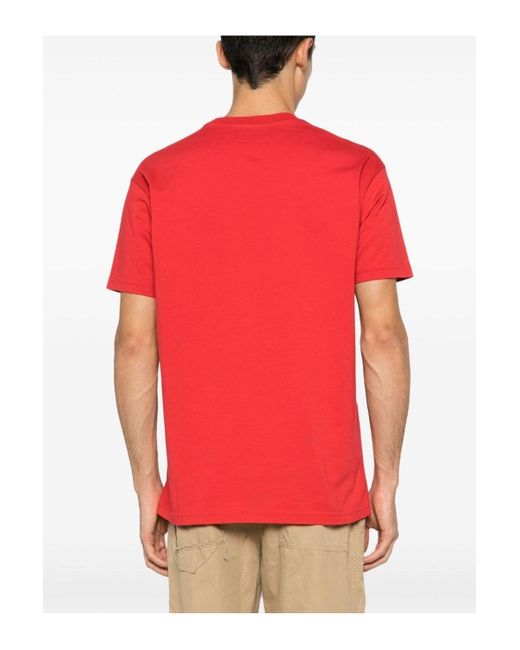 Vivienne Westwood Red Classic Mulircolor Orb T Shirt for men