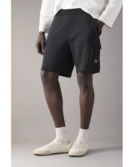 Moose Knuckles Black Dalon Shorts for men