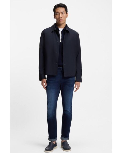 Boss Blue P Carper Coach Jacket for men