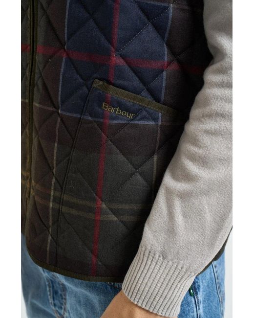 Barbour Black Icons Tartan Quiltedliner for men