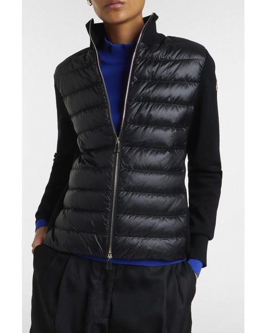 Moncler Black Hybrid Cardigan