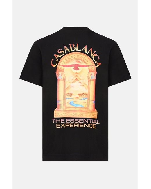Casablanca Black Hermons Mirage Arch Classic T-shirt for men