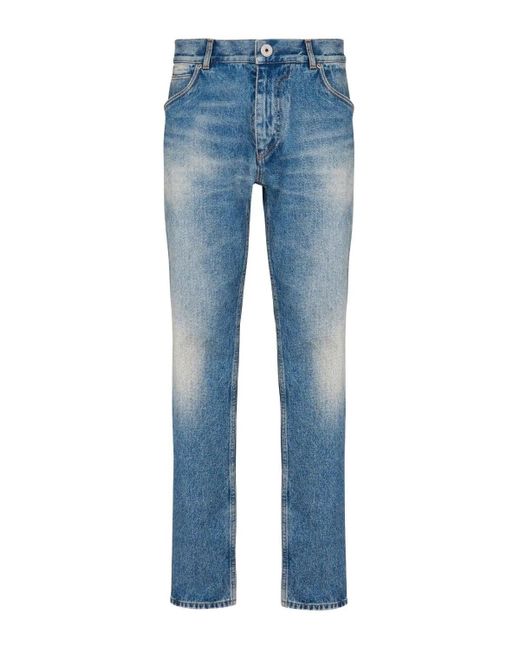Balmain Blue Vintage Denim Jeans for men