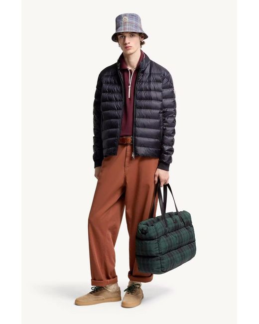 Moncler Blue Rigel Biker Jacket for men