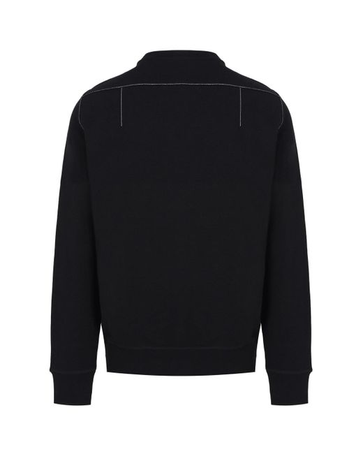 Alexander McQueen Black Organic Loopback Sweatshirt for men