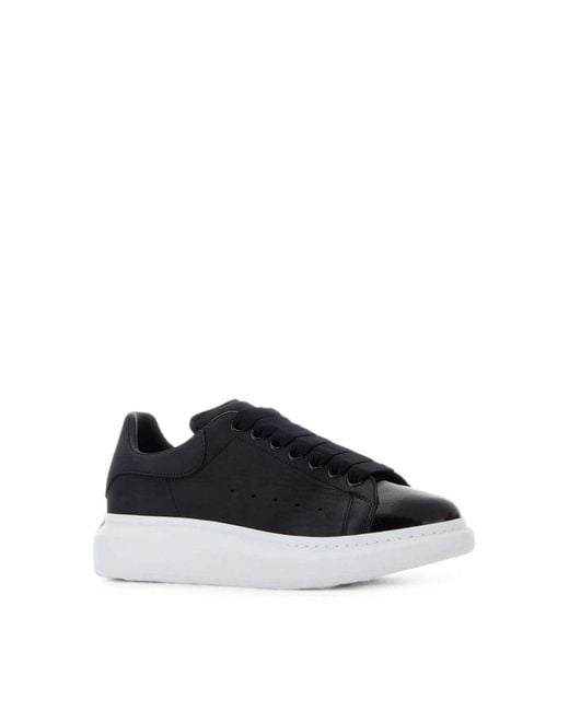 McQueen Black Oversize Sole Sneakers for men