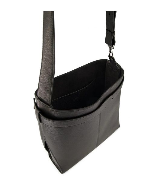 Givenchy Black Medium Leather Belted Bag for men