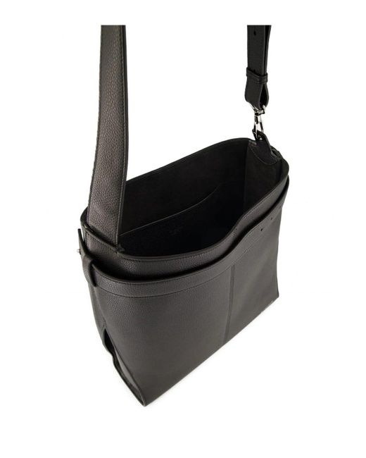 Givenchy Black Medium Leather Belted Bag for men