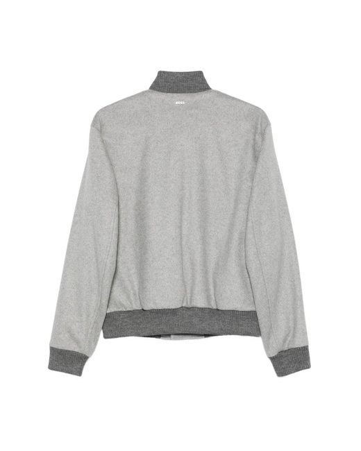 Boss Gray H Charlys Su 254 Coat for men