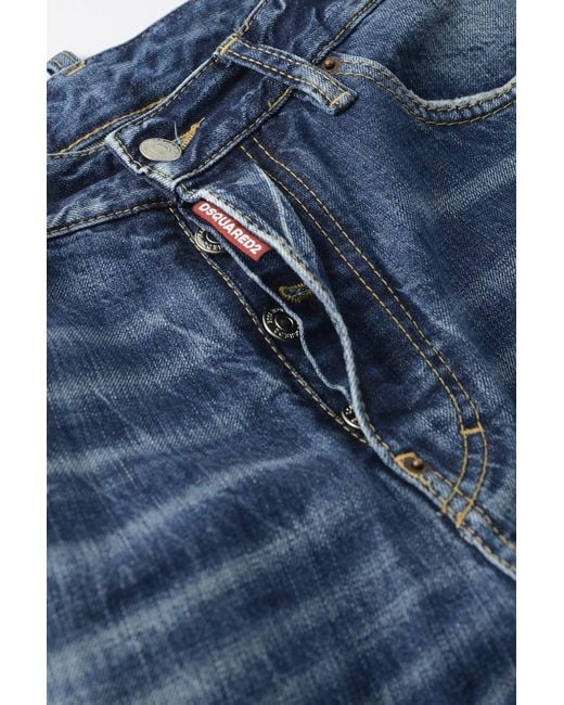 DSquared² Blue Bro Vintage Wash Jeans for men