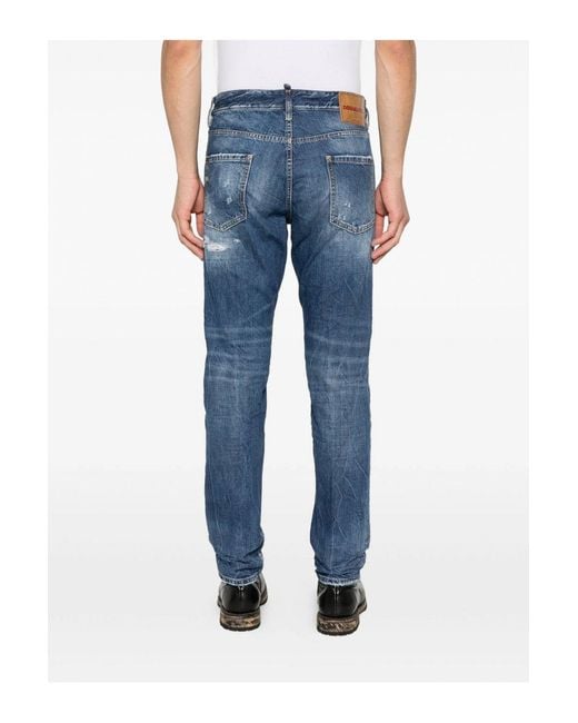 DSquared² Blue Teddy Jeans for men