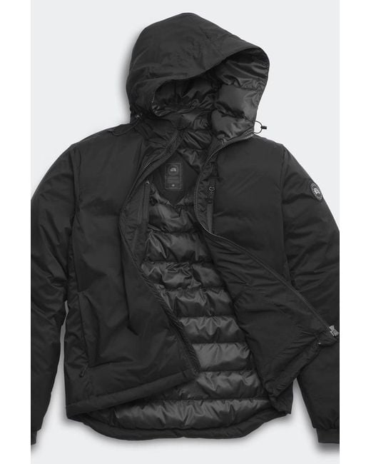 Canada Goose Lodge Hooded Jacket Black Disc for men