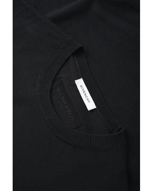 Givenchy Black Branded Wool Sweater for men