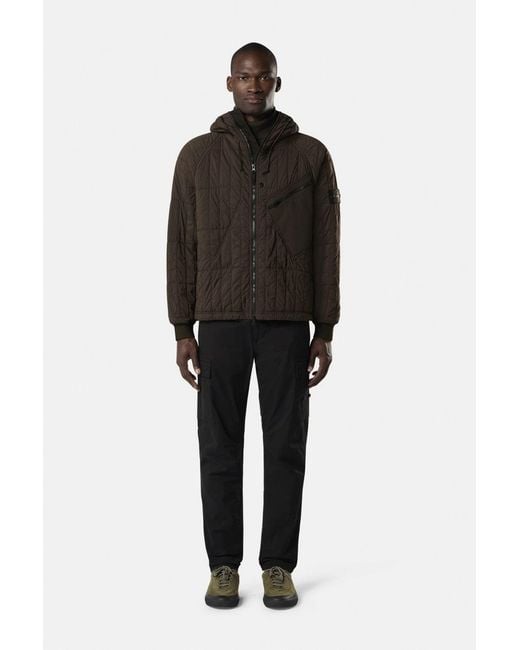 Stone Island Black Quilted 4100015 Jacket for men