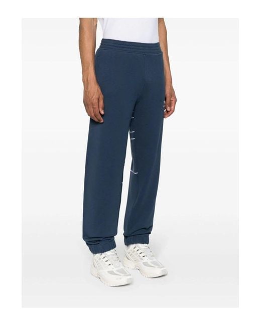 Givenchy Blue Over Size Logo Cuffed JOGGERS for men