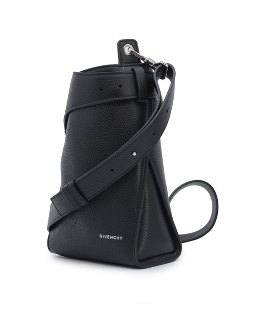 Givenchy Black Leather Belted Bag for men