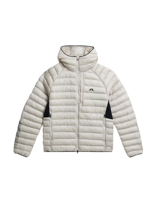J.Lindeberg White Niko Down Jacket for men