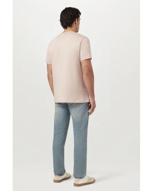 Belstaff Pink Patch Logo T Shirt for men