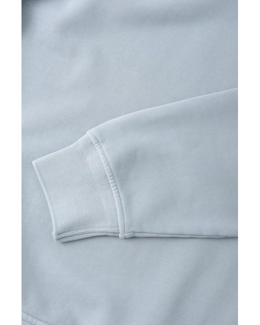 C P Company Blue Diagonal Fleece Sweatshirt for men