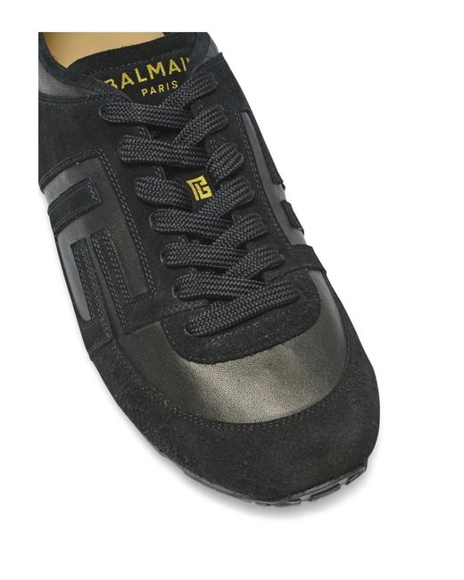 Balmain Black Sneakers Racer 45 for men