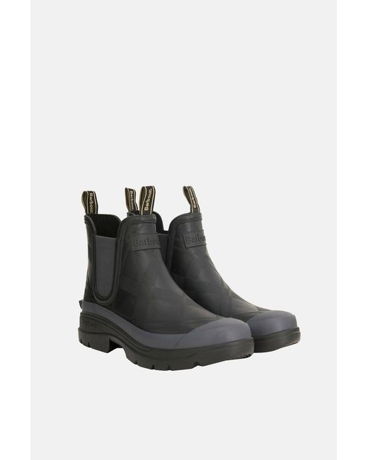 Barbour Black Reacon Chelsea Welly for men