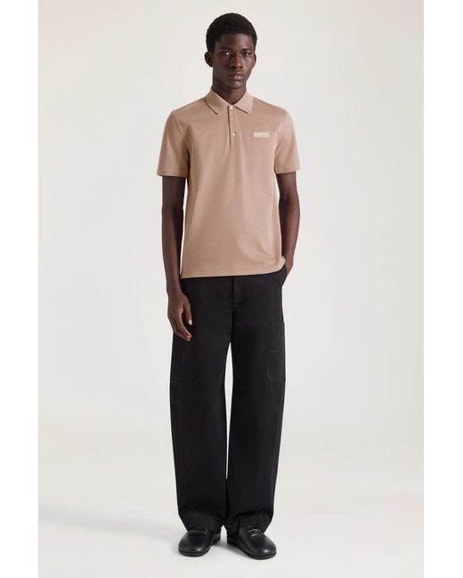 Givenchy Natural Branded Piquet Polo for men